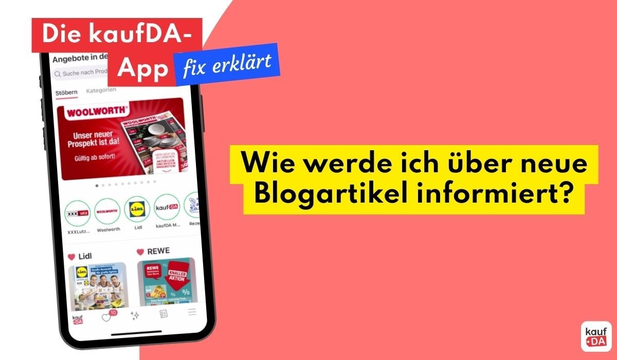 kaufDA-App: Das kaufDA-Magazin als Favorit anlegen
