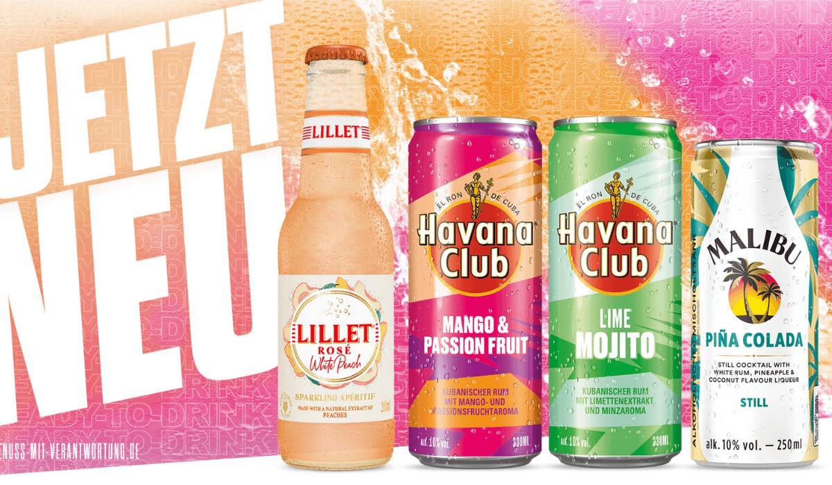 Lillet, Havana Club & Malibu: 4 neue Ready to Drinks