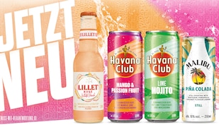 Lillet, Havana Club & Malibu: 4 neue Ready to Drinks