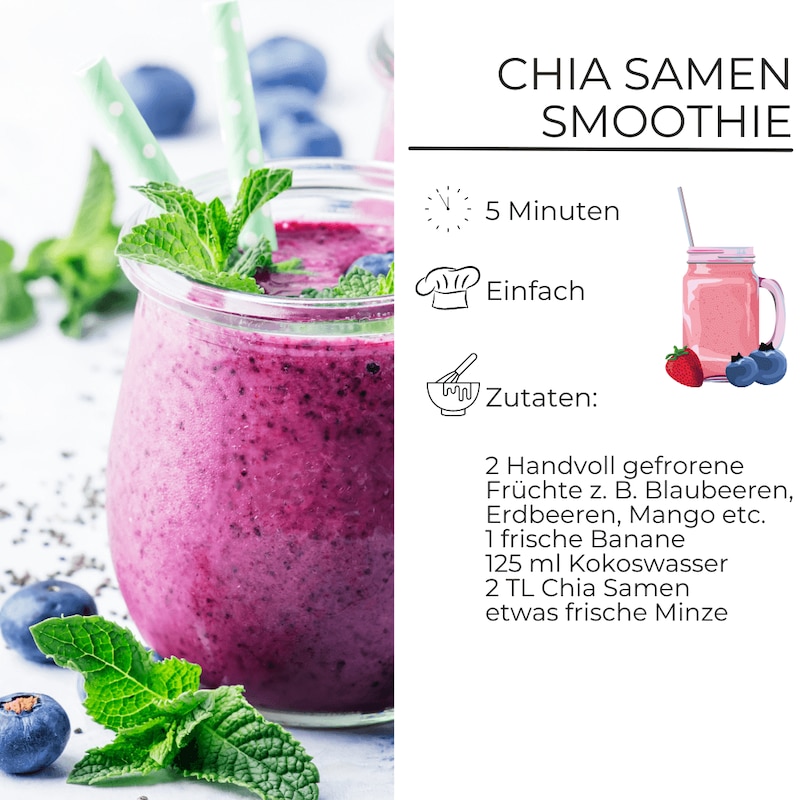 Chia Samen Smoothie