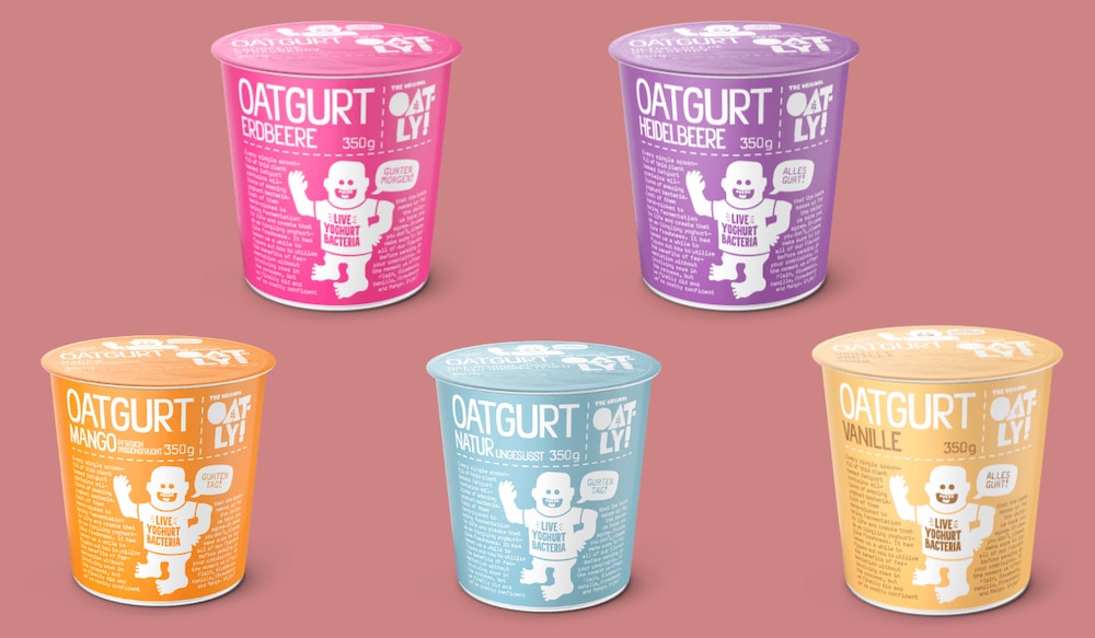 Oatly Oatgurt in fünf Sorten