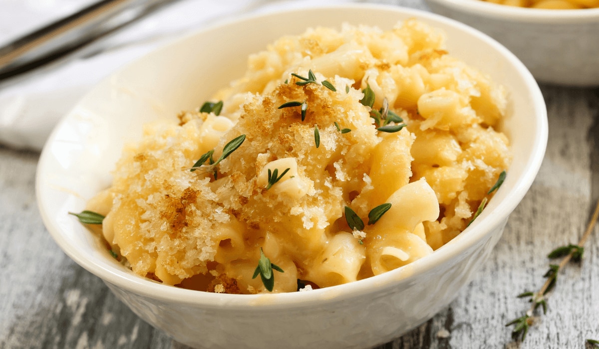 One Pot Mac'n'Cheese in einer Schüssel