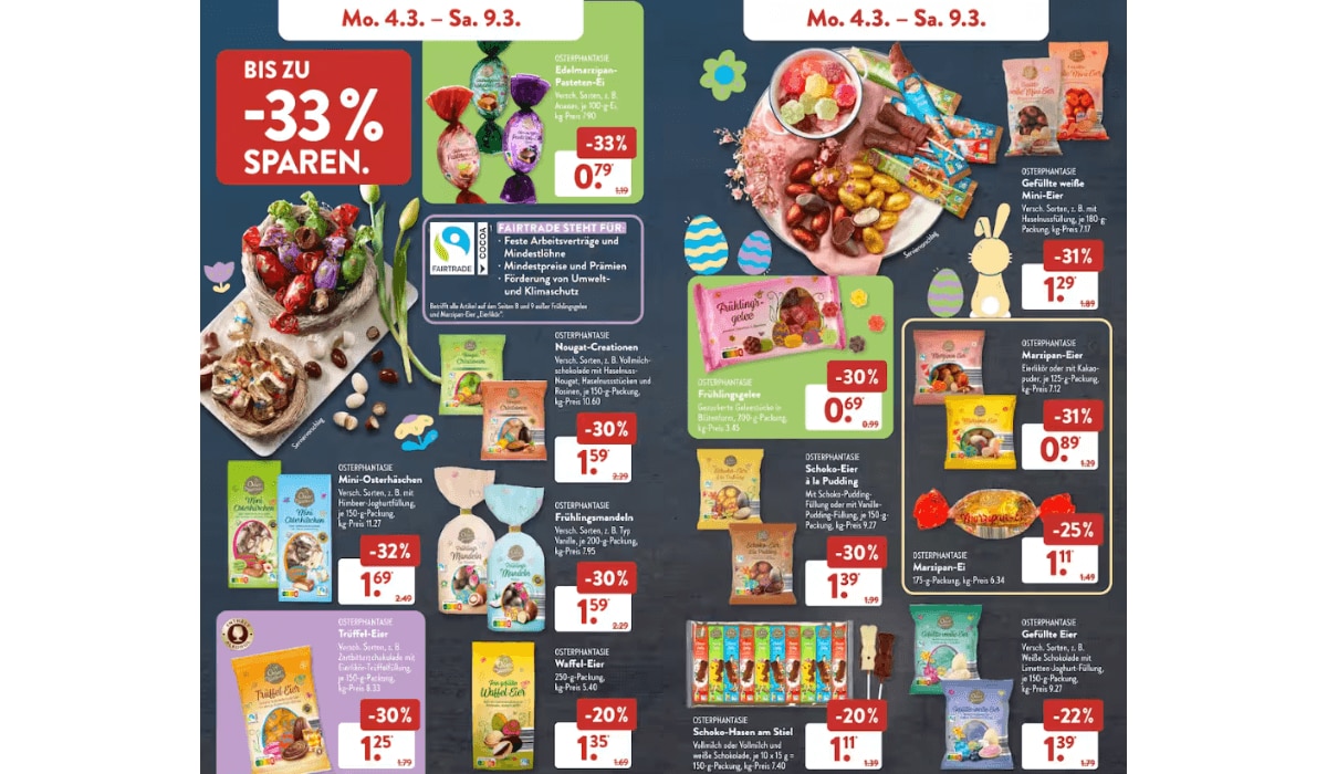 Aldi Süd Prospekt Highlight Osternascherei