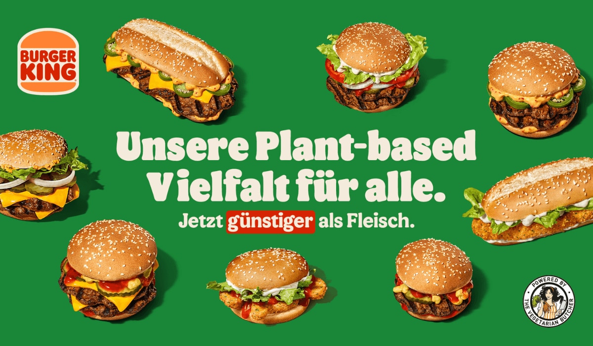 Preissenkung bei Burger King®: Vegane Produkte günstiger als Fleisch!