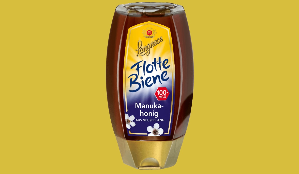 Langnese Manuka-Honig Flotte Biene Produkt-Shot 2024