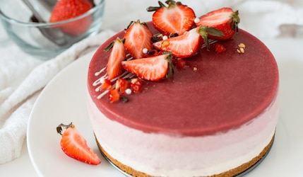 Veganer Beeren-Cheesecake ohne Backen!