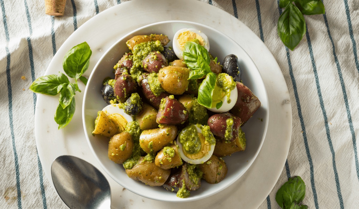 Kartoffelsalat mit Pesto