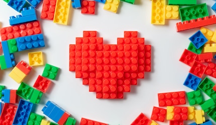 rotes LEGO Herz