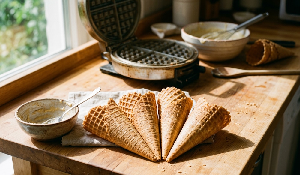 Selbstgemachte Eiswaffeln - das Must-have Rezept für den Sommer!