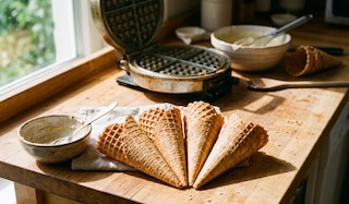 Selbstgemachte Eiswaffeln - das Must-have Rezept für den Sommer!