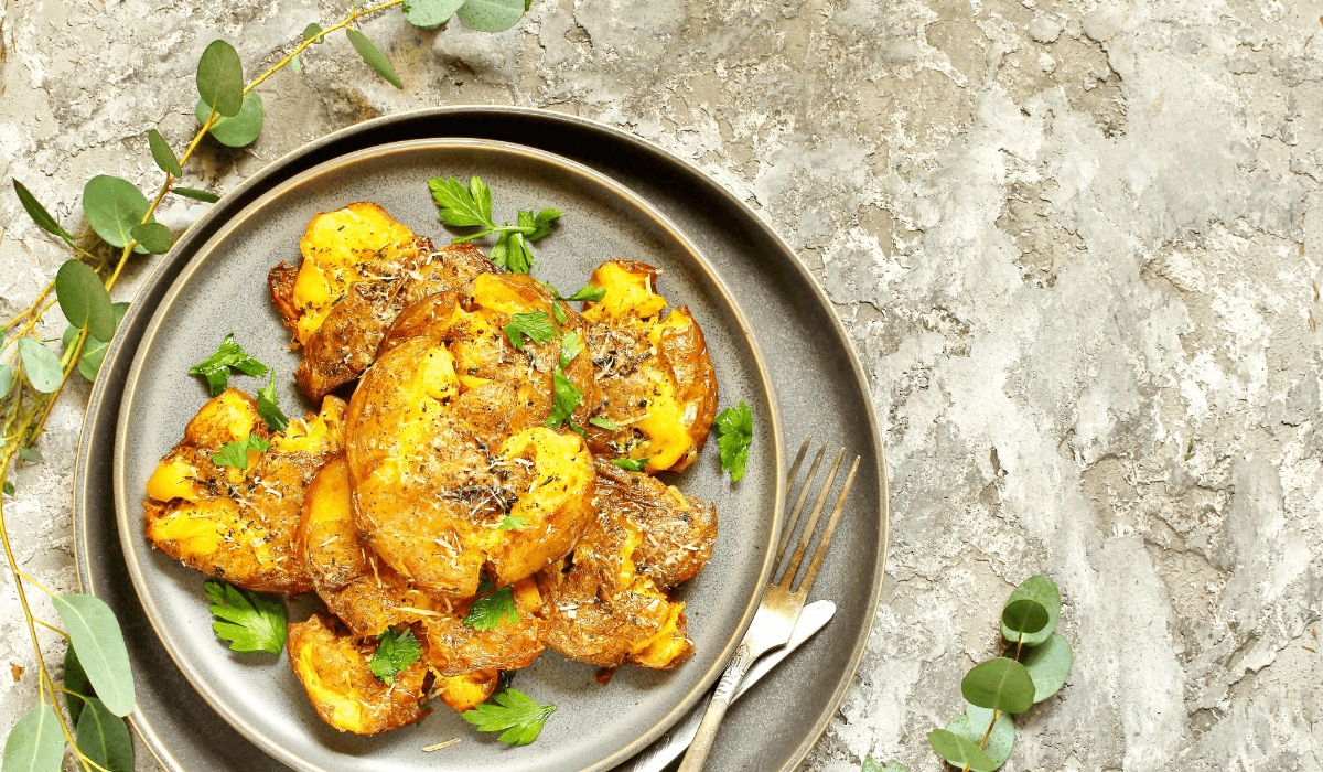 Smashed Potatoes Salad