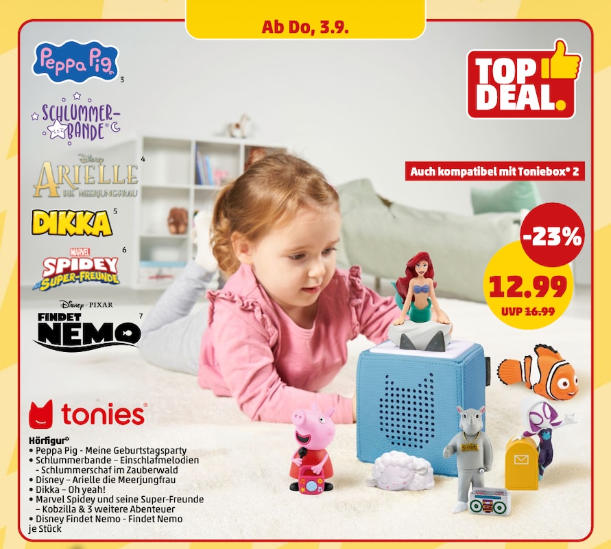 tonies zum Sparpreis im Penny Prospekt ab 03.09.2026