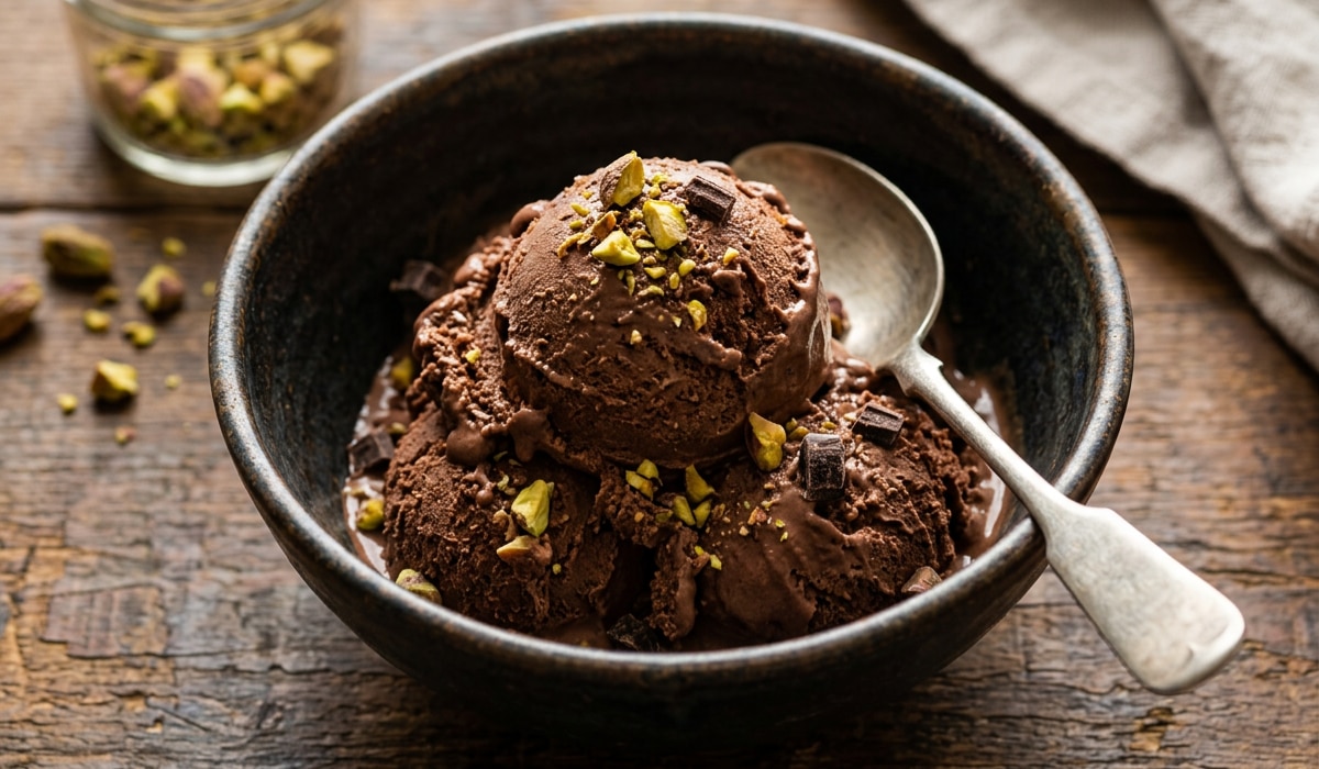 veganes Schokoeis