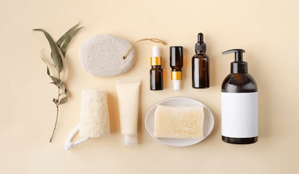 verschiedene Beauty Produkte für den ganzen Körper