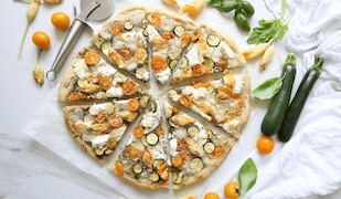Pizza Bianca mit Zucchini und Trüffel - Bella Italia für zu Hause!