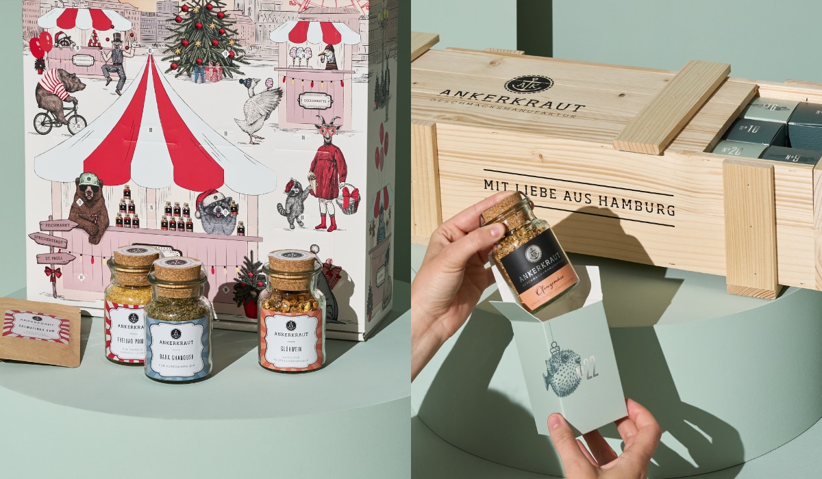 zwei Bilder Ankerkraut Adventskalender